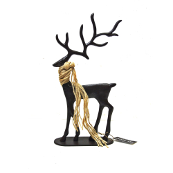 Dekoracja METALOWY JELEŃ 39cm